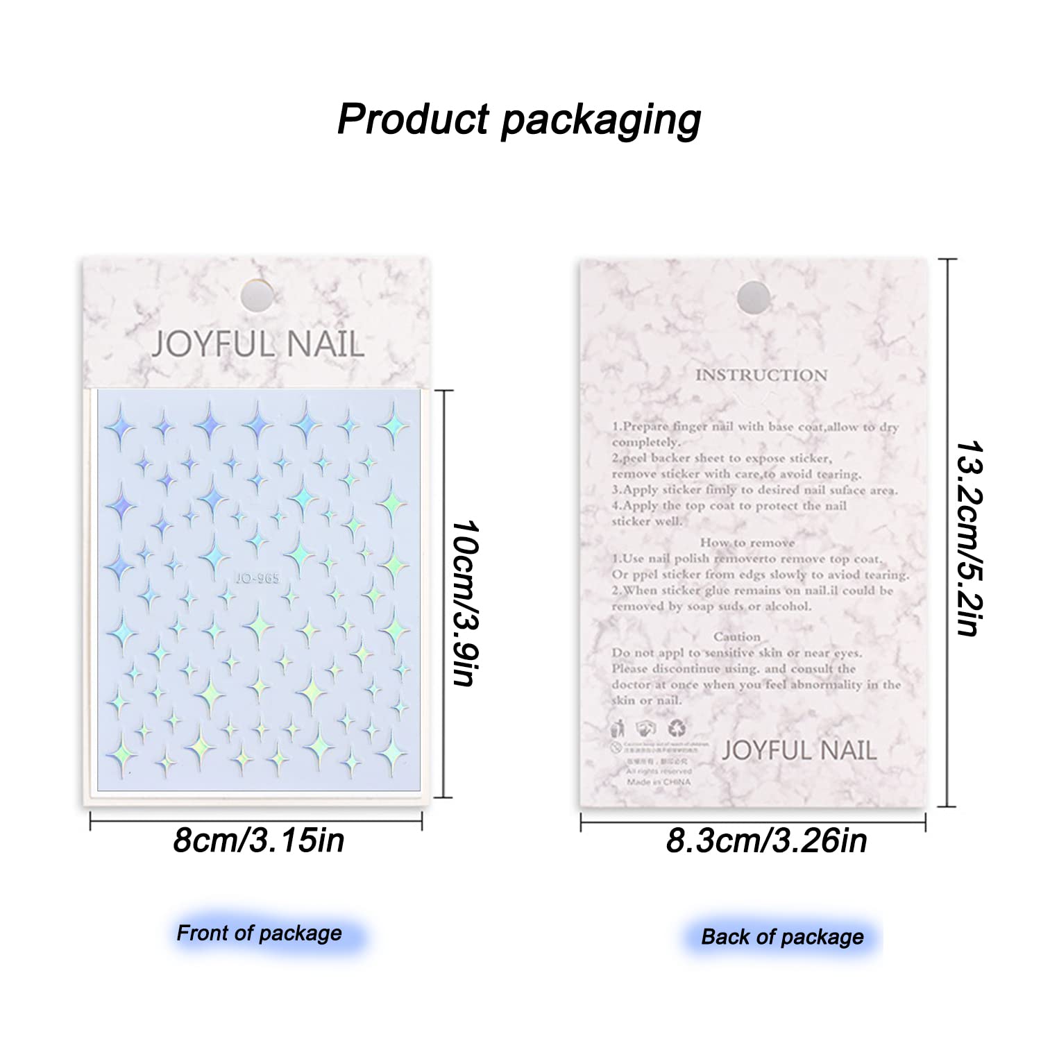 3D Self-Adhesive Nail Art Stickers - Shiny Heart, Stars & Flower Designs for Women & Girls | Nail Decoration Accessories (6 Sheets) | Perfect for Parties, Weddings & Everyday Glam