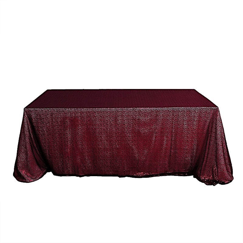 90x156 Inch Sparkling Sequined Rectangular Tablecloth for Wedding, Party, Banquet & Holiday Decor - Elegant Dining Table Cover for Special Occasions