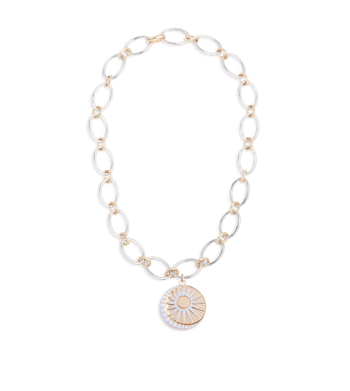 Oval Infinity Chain Necklace in Mixed Gold - Dainty & Elegant Jewelry for Women, Perfect for Everyday Wear, Date Nights & Special Occasions