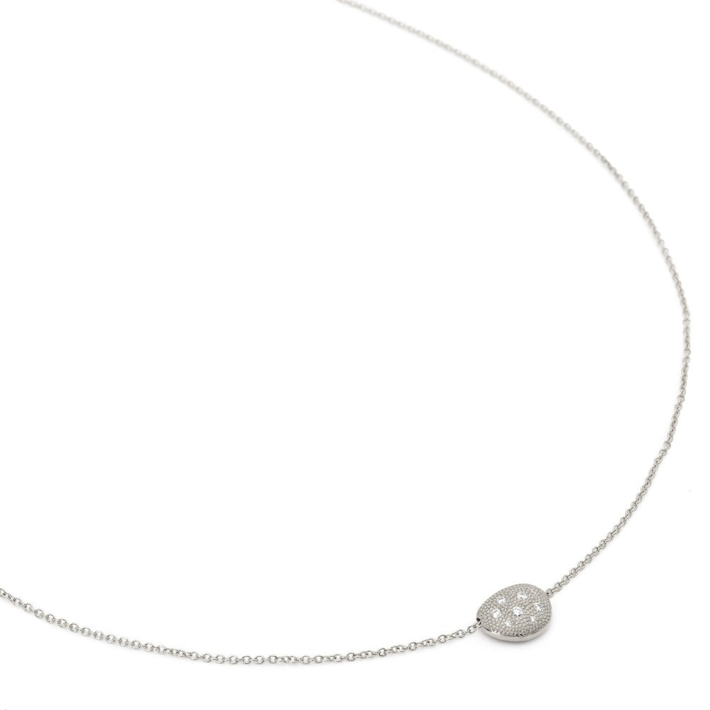 14K Gold Diamond Petal Slider Pendant Necklace for Women - Elegant Layering Jewelry for Everyday Wear & Special Occasions