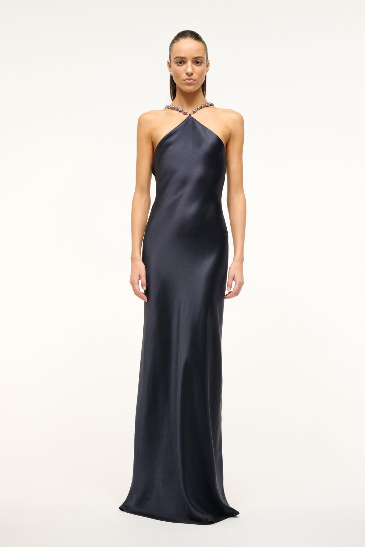 Cadence Dress in Navy Blue - Elegant Women's Casual Dress for Work, Date Night & Special Occasions