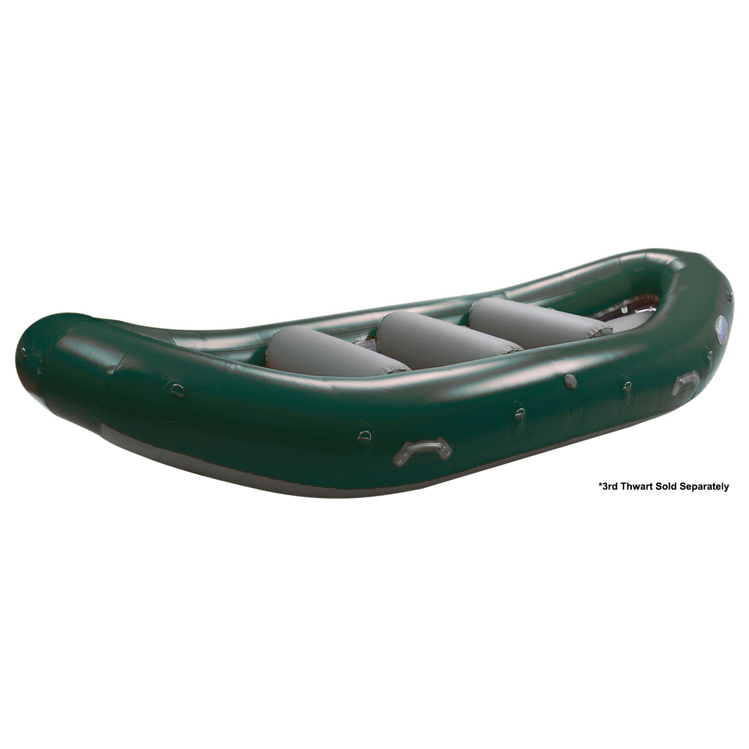 AIRE Super Duper Puma Self-Bailing Whitewater Raft with 2 Thwarts - Heavy Duty Inflatable Raft for River Rafting, Fishing & Outdoor Adventures