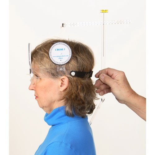 CROM 3 - Cervical Range of Motion Measurement Device for Neck Mobility Assessment | Physical Therapy & Chiropractic Tool