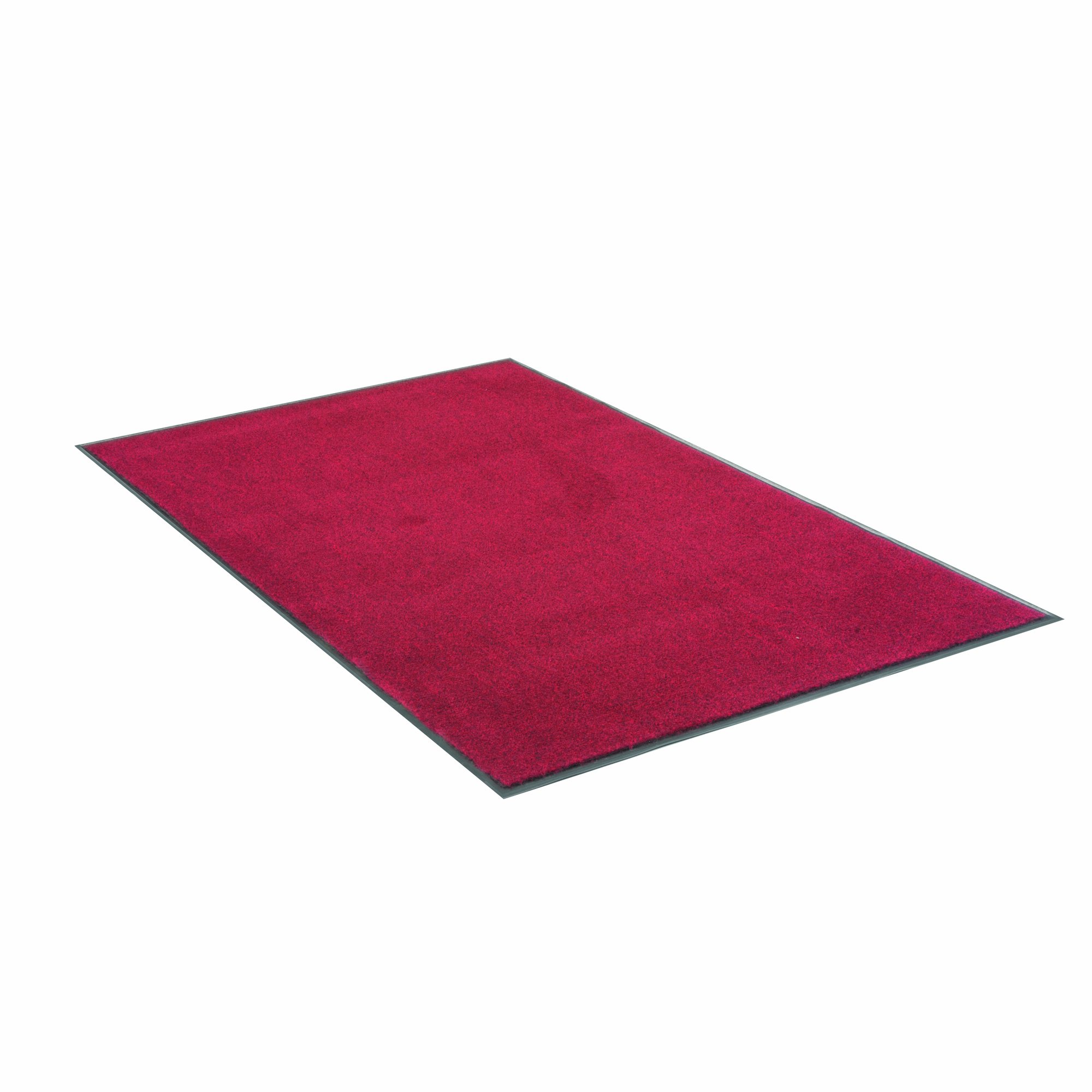Herco 2' x 3' Indoor/Outdoor Plush Non-Slip Carpet Entrance Mat - Red | Durable Waterproof Doormat for Front Door, Patio, Garage & Mudroom