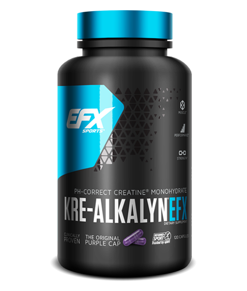 EFX Sports Kre Alkalyn 192 Caps - Premium Creatine Supplement for Muscle Growth & Strength - Ideal for Bodybuilding, Workout Recovery & Athletic Performance