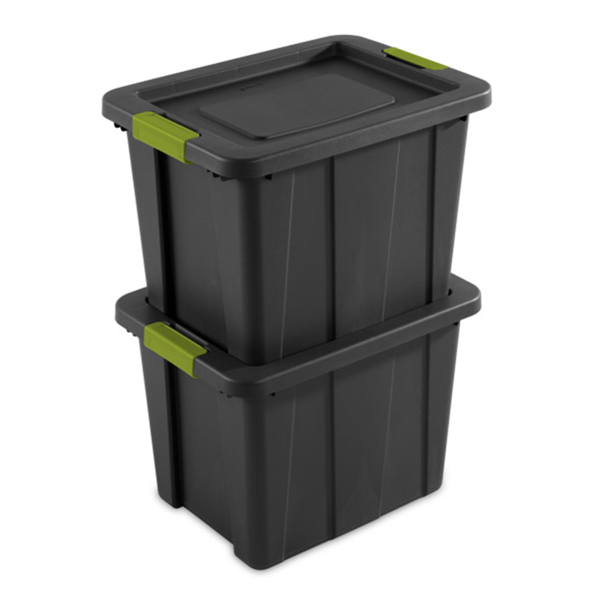 Sterilite 18-Pack 18 Gallon Heavy Duty Storage Bins with Lids - Durable Tuff1 Totes in Flat Gray for Home Organization, Garage Storage & Moving Supplies