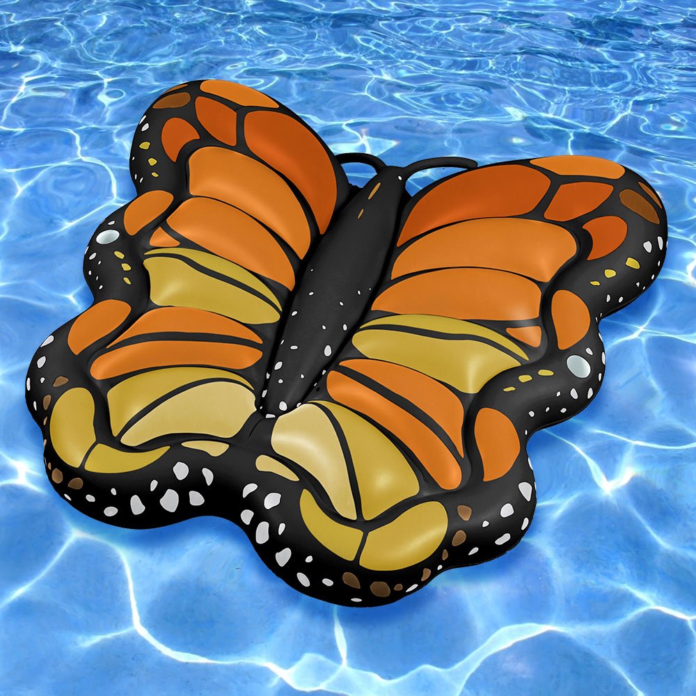 Swimline Animal Kingdom Extra Large Pool Floats Combo Pack: Goose, Monarch, Peacock, Giraffe - Perfect for Summer Pool Parties, Family Fun, and Relaxing by the Water