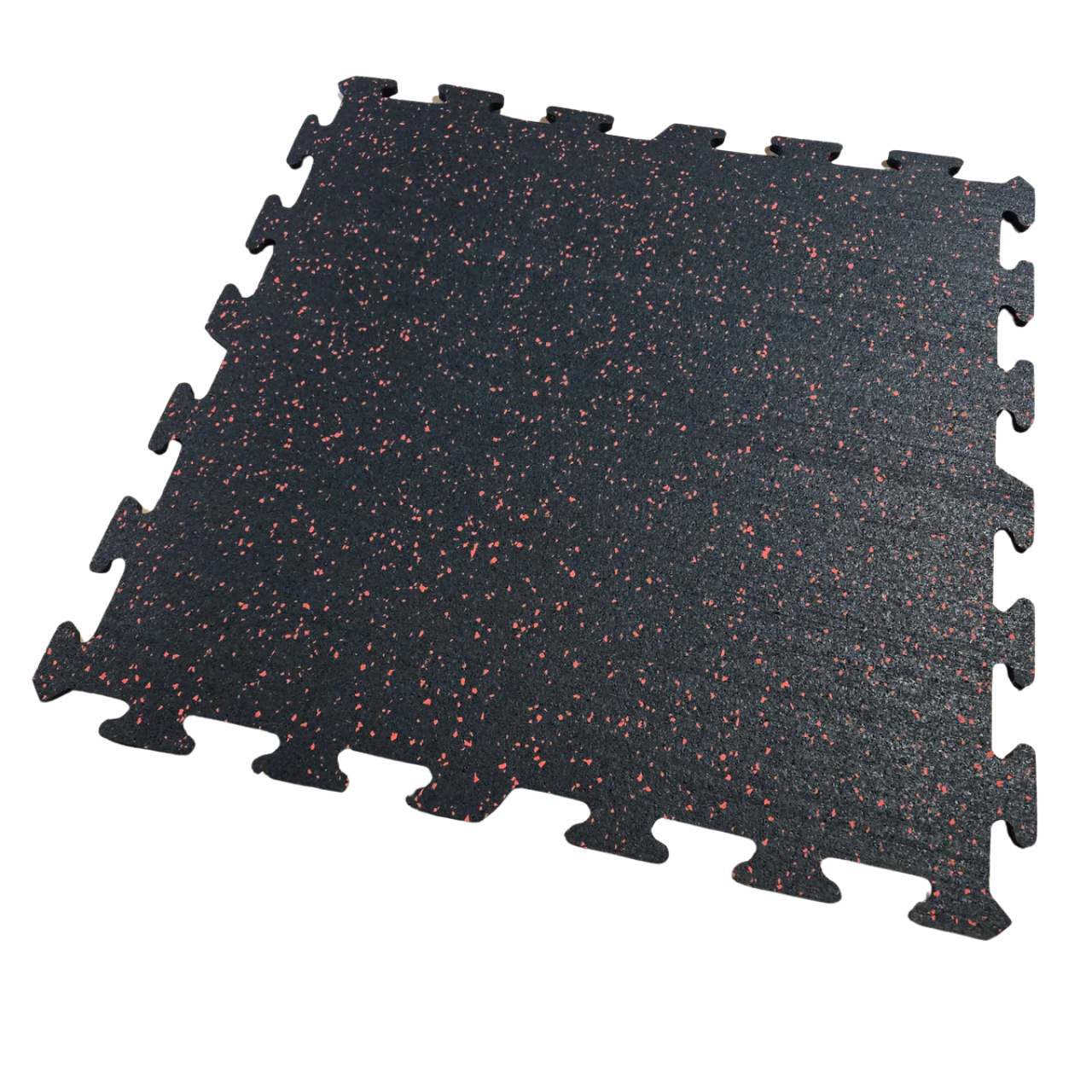 Premium 1/2 Inch Thick Rubber Floor Tiles - Interlocking Gym Flooring for Home & Commercial Use - Durable, Shock-Absorbent Exercise Mats for Weight Rooms, Garages, Play Areas and Fitness Studios