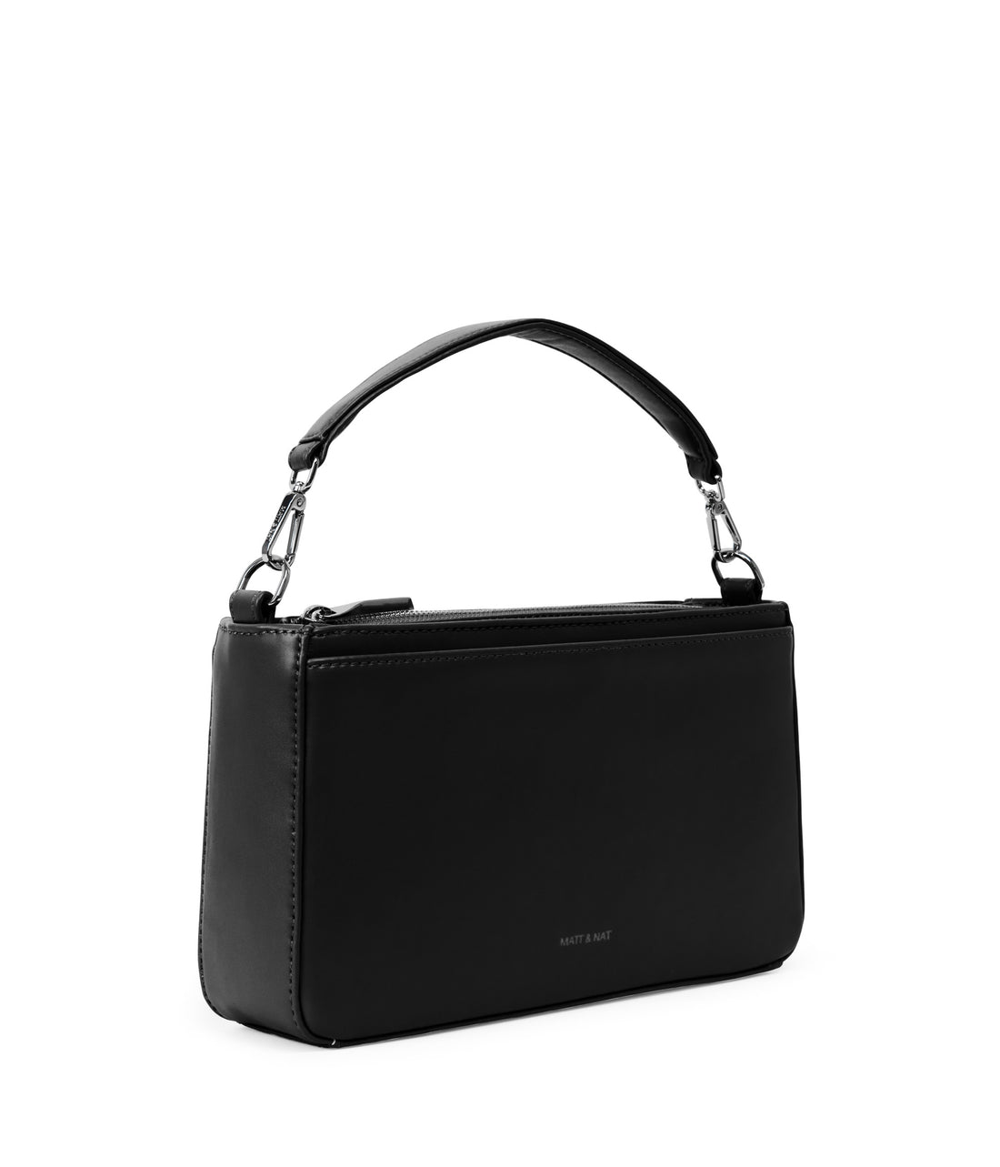 Matt & Nat Fenne Convertible Black Vegan Leather Crossbody Bag - Stylish & Functional for Work, Travel & Everyday Use