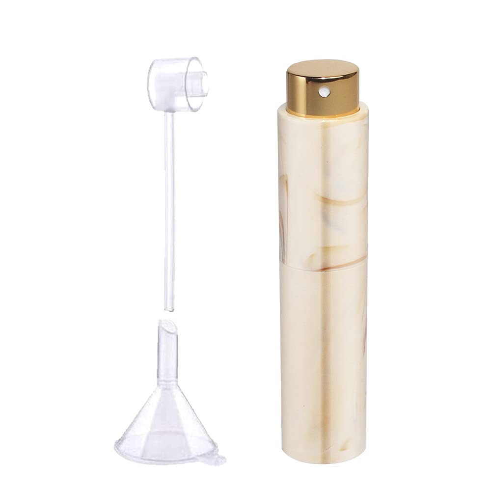 10ml Refillable Perfume Bottle - Portable Travel Atomizer Spray Bottle for Cologne, Essential Oils & Fragrances | Leak-Proof Mini Dispenser with Funnel for Women & Men | Perfect for Gym, Travel & On-The-Go Use