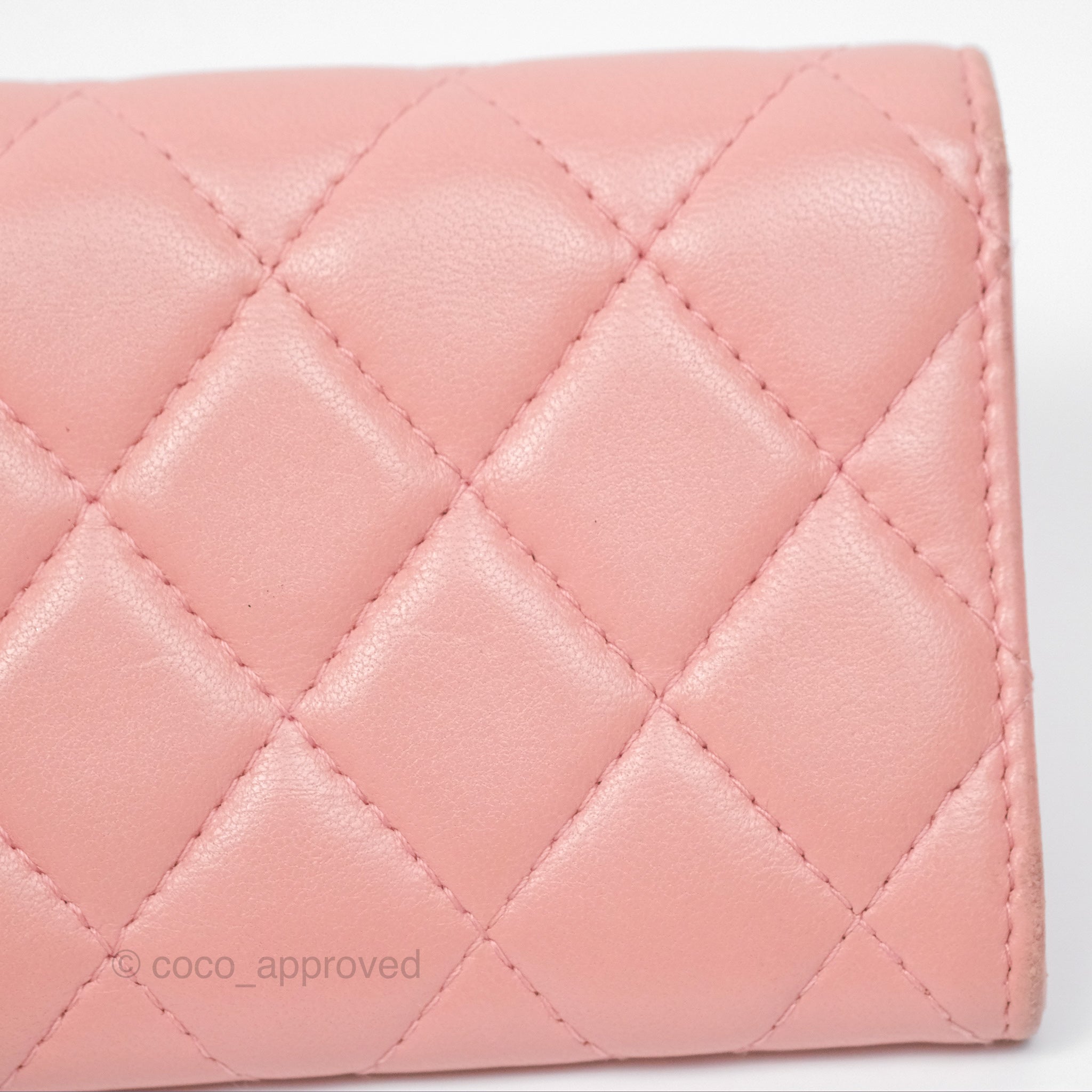 Chanel Classic Flap Card Holder in Pink Quilted Lambskin with Gold Hardware - Luxury Wallet for Women, Perfect for Everyday Use & Special Occasions