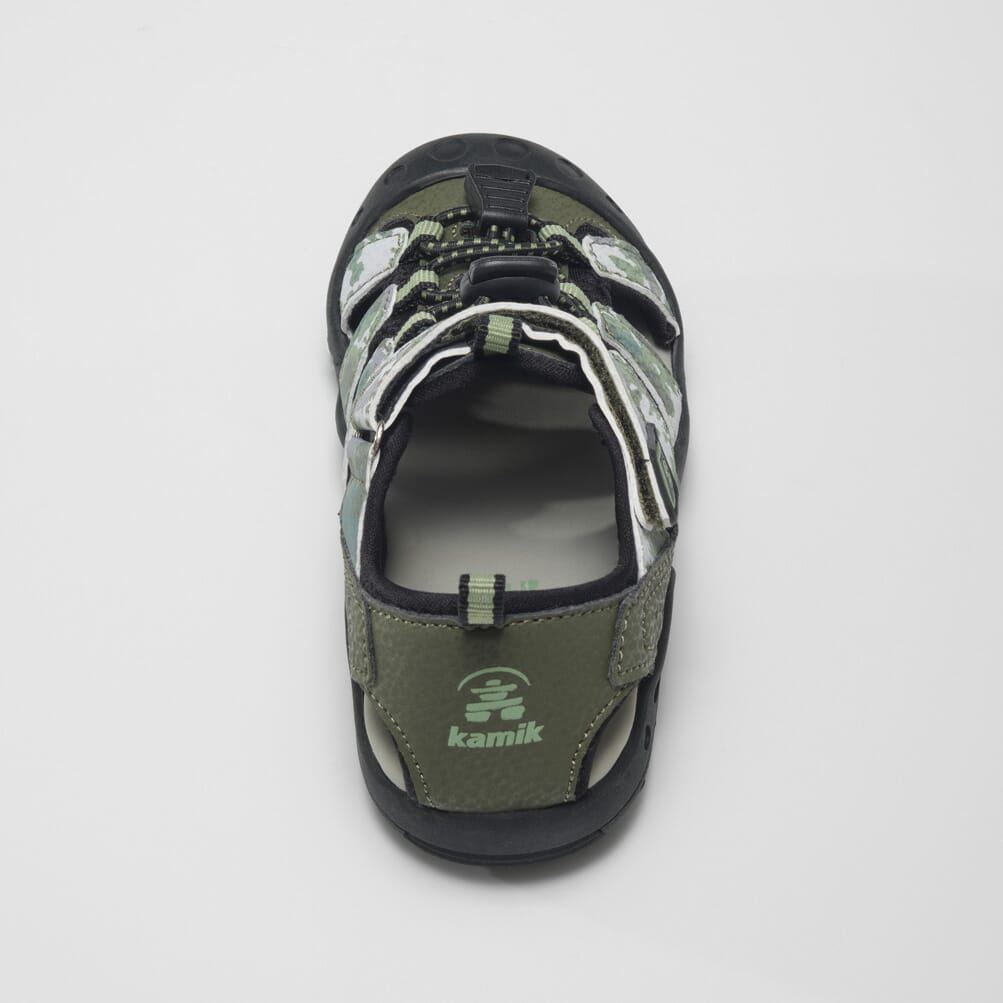 Kids' Crab Print Closed-Toe Sandals for Toddlers - Comfortable Beach & Outdoor Play Shoes for Boys & Girls