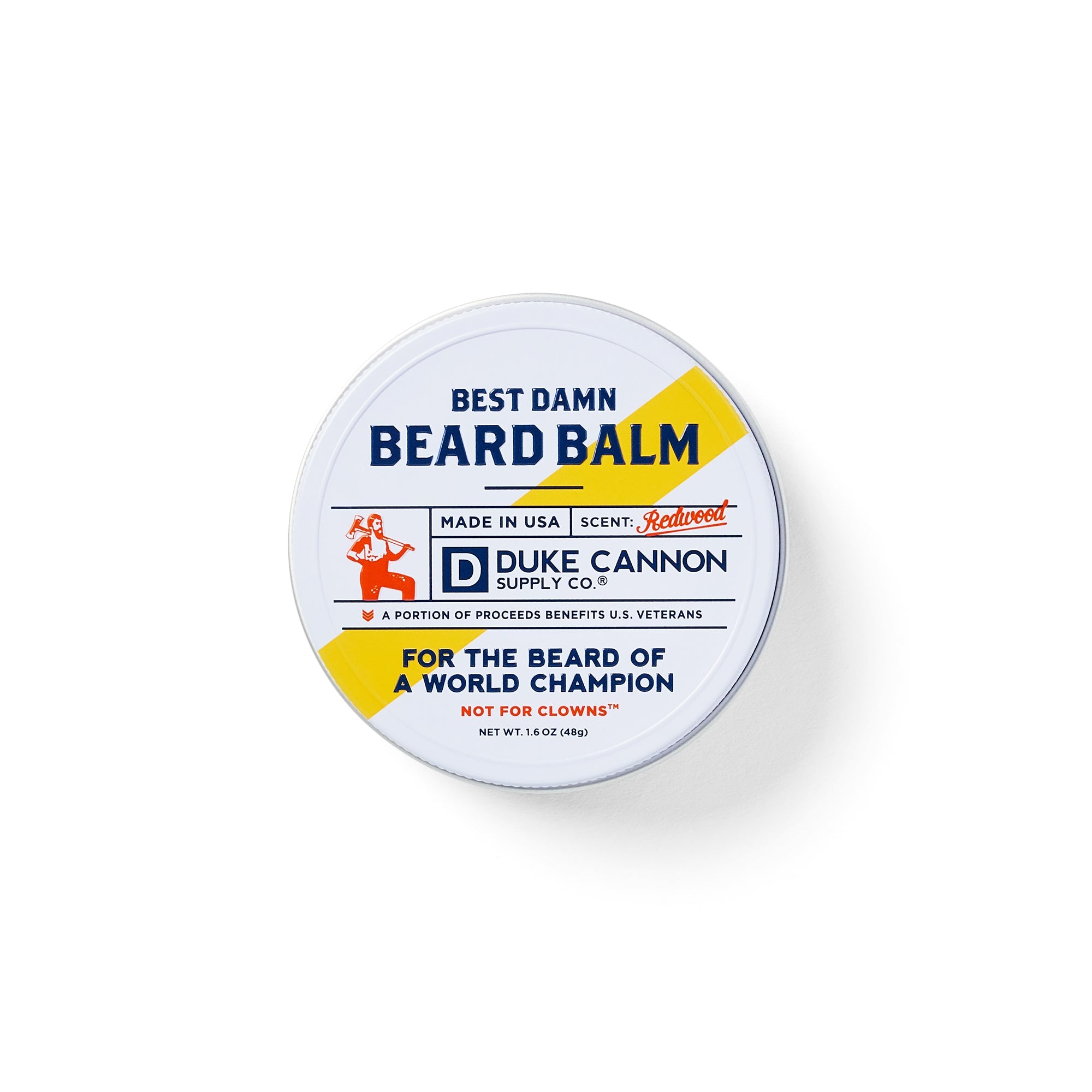 Duke Cannon Best Damn Beard Balm for Men - Natural Conditioning & Styling - Grooming Mustache & Facial Hair - Perfect for Daily Use & Travel