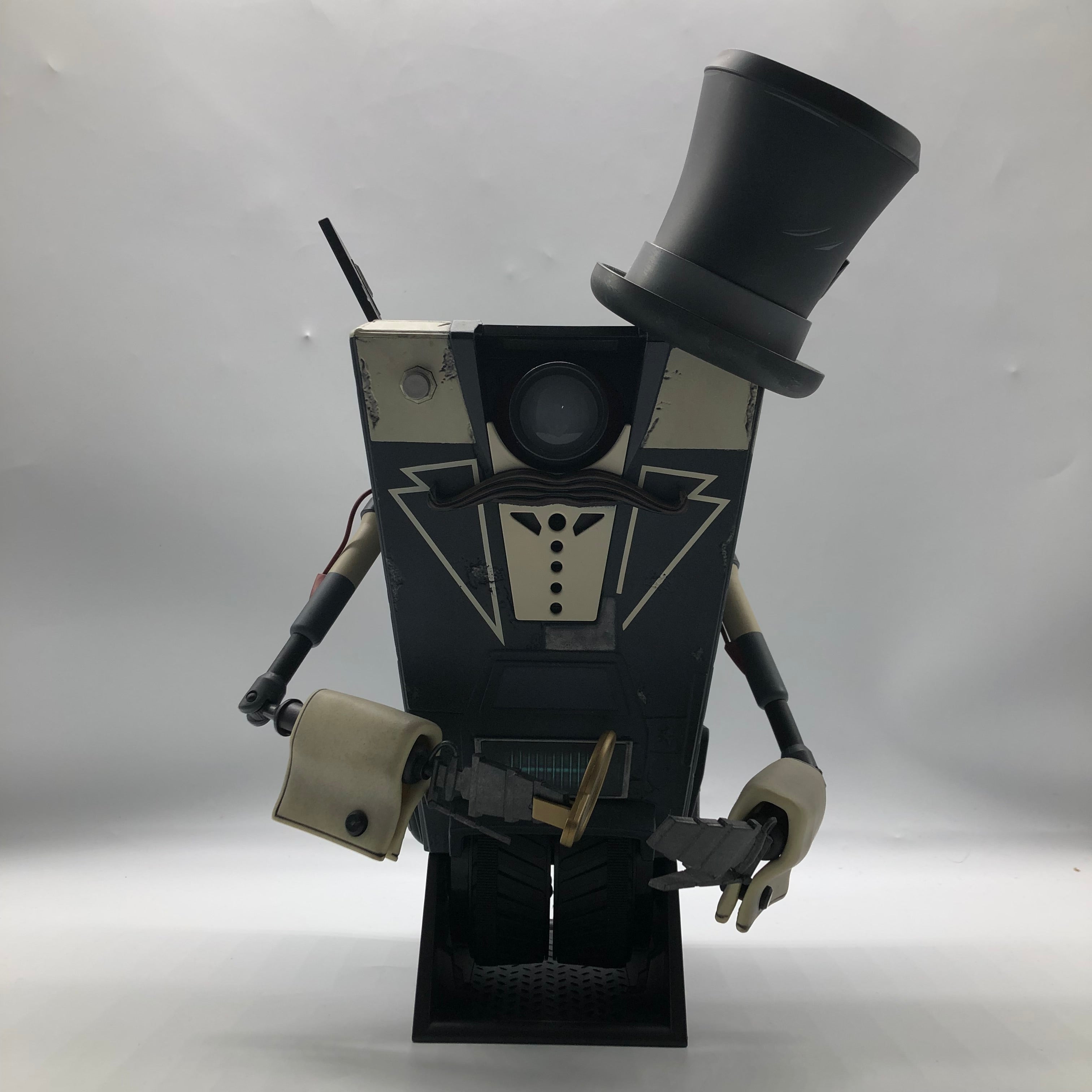 Borderlands Collectible Claptrap Gentleman Edition Action Figure - Perfect for Gaming Collectors & Home Office Decor