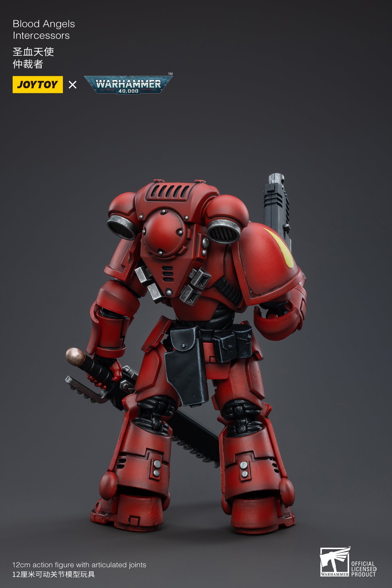 1/18 JOYTOY Warhammer 40K Blood Angels Intercessors Action Figure - Highly Detailed Collectible Miniature for Tabletop Gaming & Display