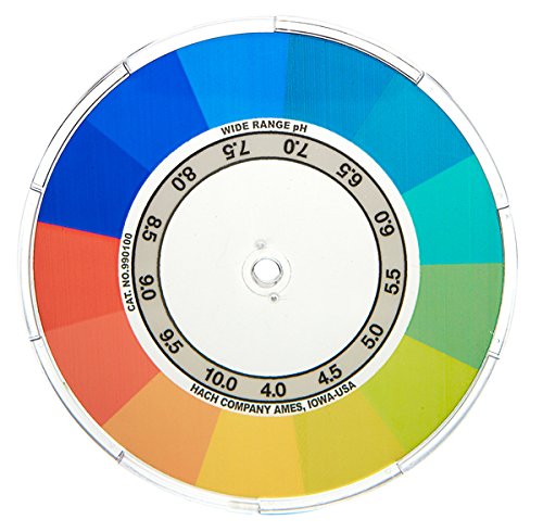 Hach 990100 Wide-Range pH Color Disc Test Kit - 2-Piece Set for Water Quality Testing | Perfect for Aquariums, Pools & Laboratory Use