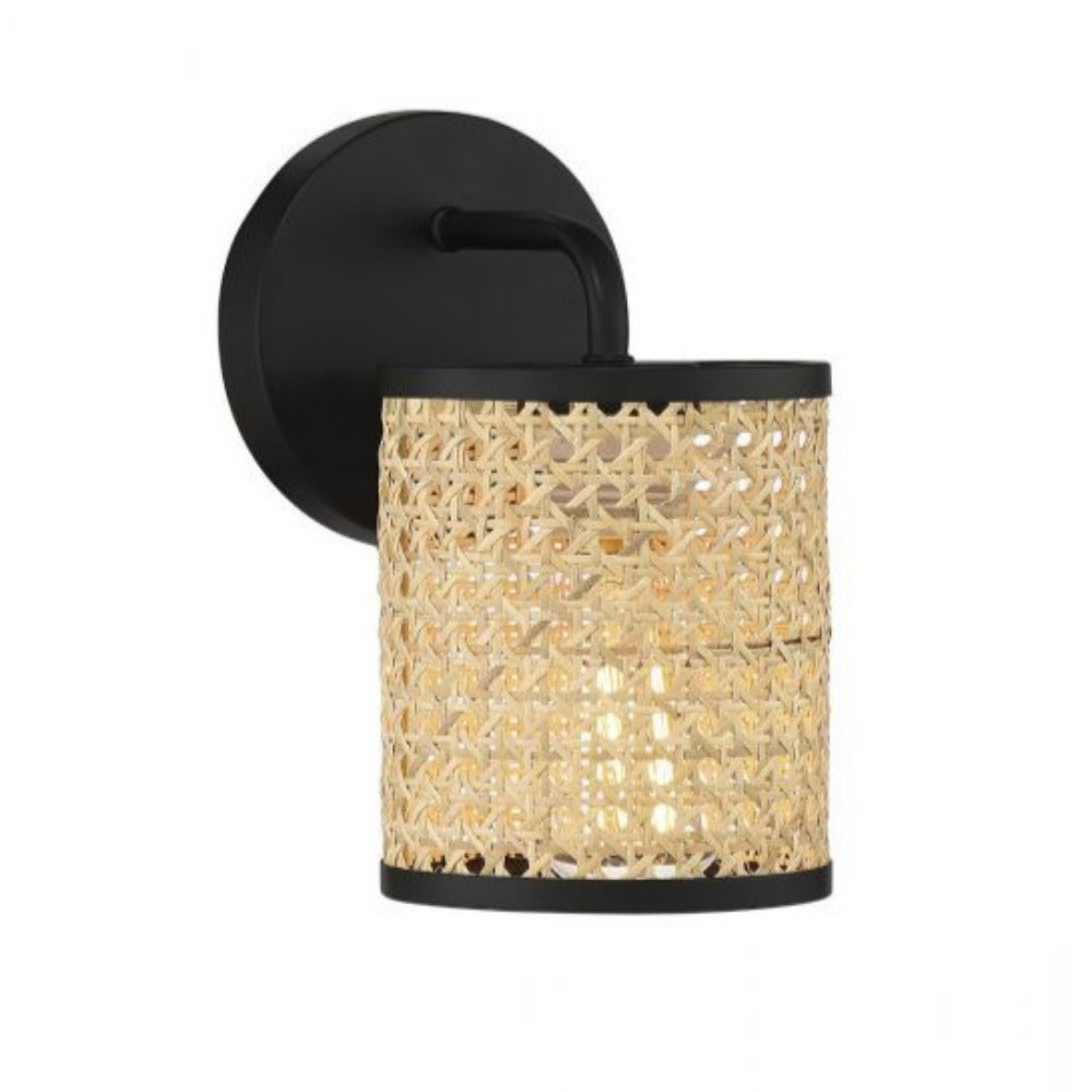 Heather Sconce Wall Light - Vintage Floral Wall Sconce with Plug-in Cord for Bedroom, Living Room & Hallway Decor