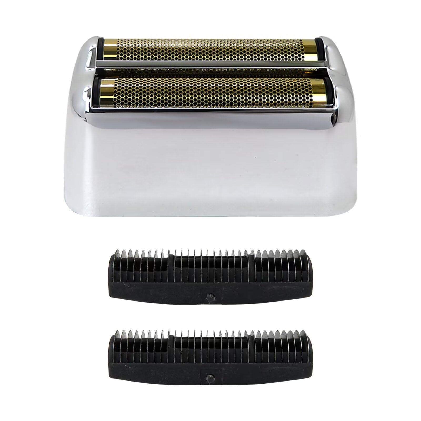 Barberology Electric Shaver Replacement Foil & Cutter Head - Compatible with BaByliss PRO Barberology FXFS2 Razors - Double Foil Shaving Replacement - Silver | Professional Grooming & Barber Shop Accessories for Men's Facial Hair Trimming