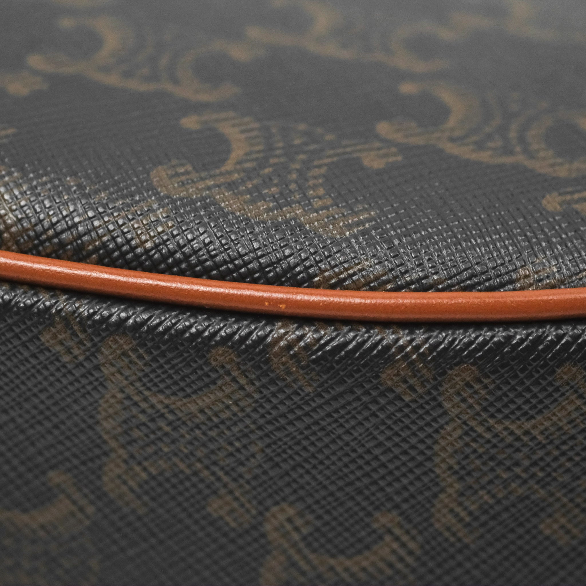 Celine Ava Bag in Triomphe Canvas & Calfskin Leather - Tan Crossbody Shoulder Bag for Women | Perfect for Work, Travel & Everyday Use