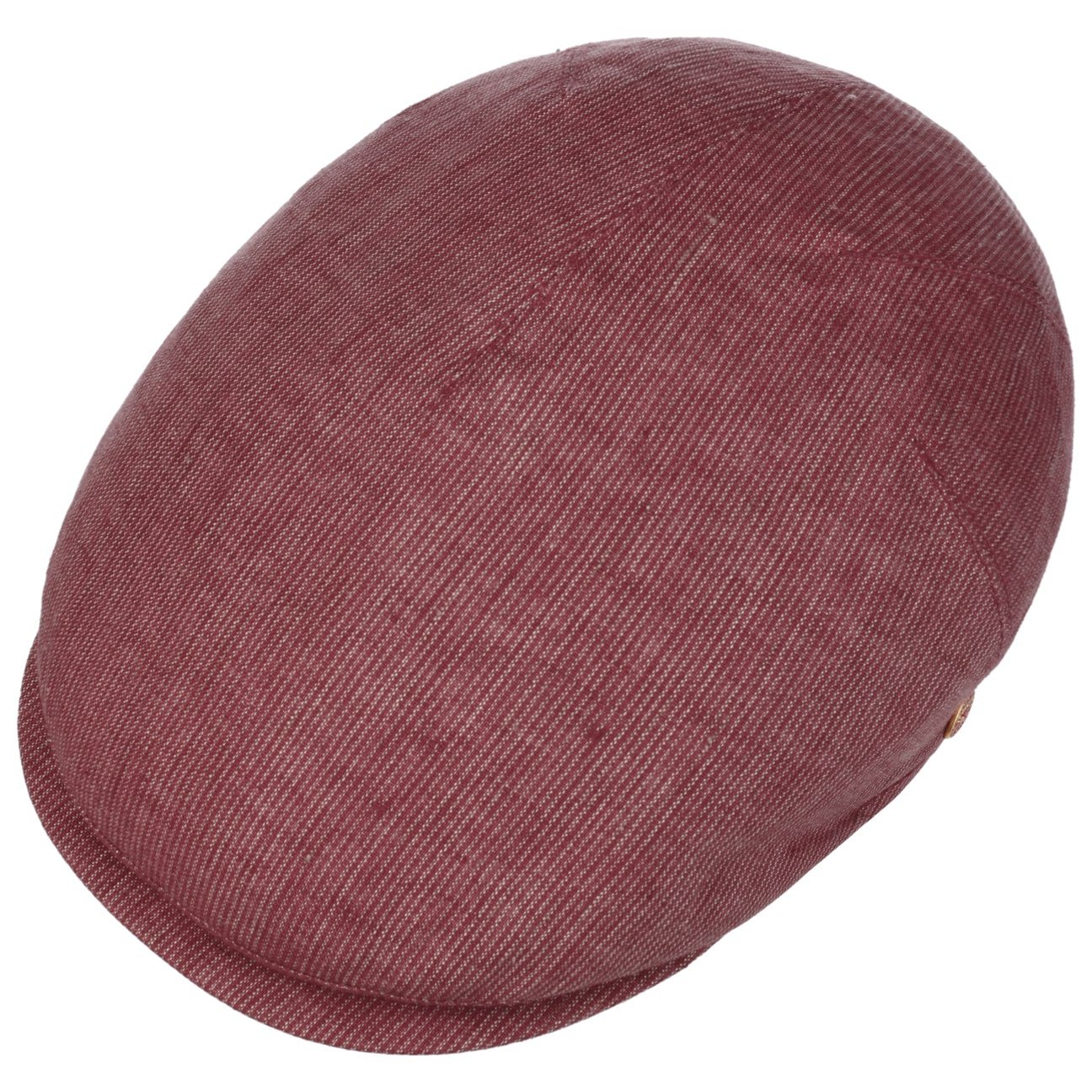 Mayser Sidney Linen Stripes Flat Cap - Classic Men's Summer Hat for Outdoor Activities, Travel & Casual Wear