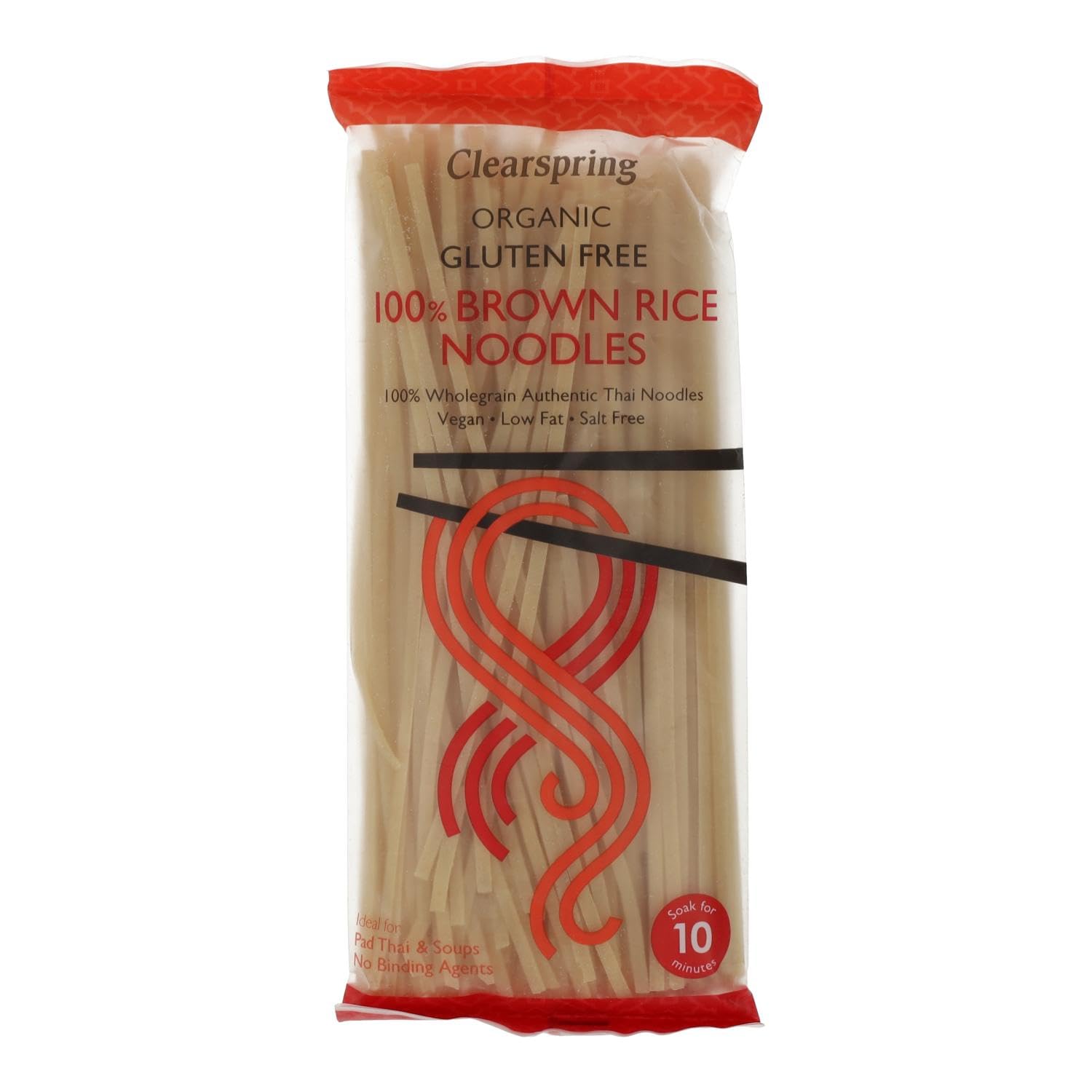 Organic Thin Brown Rice Noodles by CLEARSPRING - 200g | Gluten-Free, Vegan Pasta Alternative | Perfect for Stir-Fries, Soups & Asian Dishes