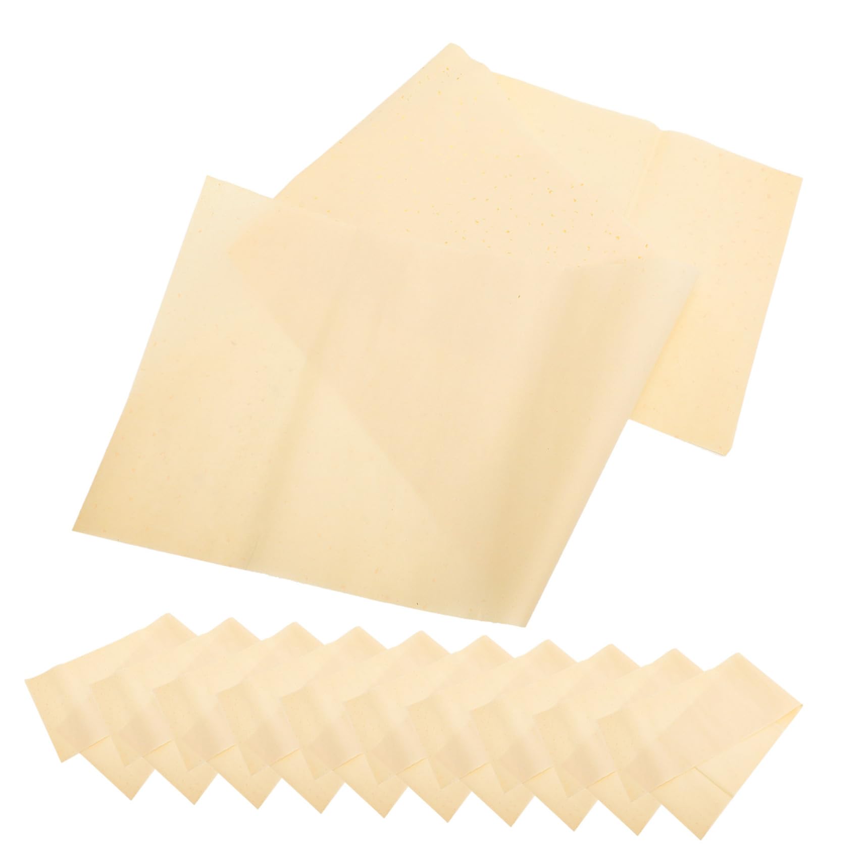 50pcs Premium Chinese Rice Paper for Calligraphy & Painting - Sumi Paper, Brush Writing Paper, Soft Shikishi with Gold Flakes - Perfect for Traditional Art, DIY Projects & Home Decor