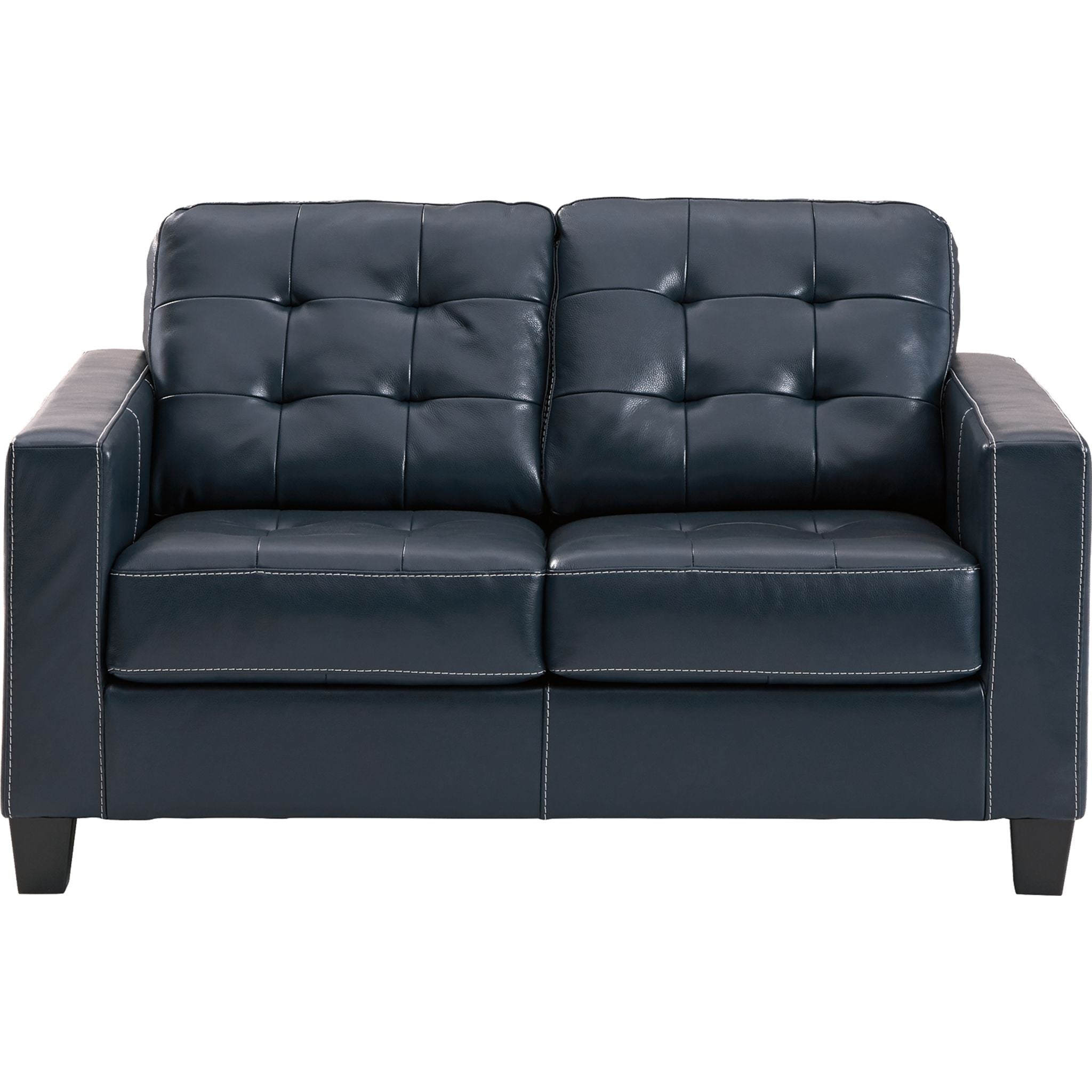 Altonbury Loveseat Sofa in Blue - Modern Two-Seater Couch for Living Room, Apartment, or Office