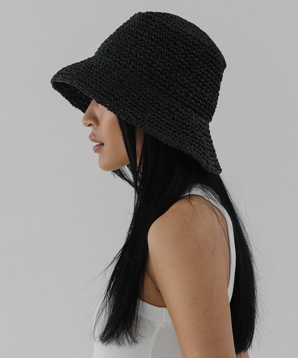 Crochet Packable Bucket Hat for Women - Breathable Summer Sun Hat with Wide Brim - Perfect for Beach, Travel, and Outdoor Activities