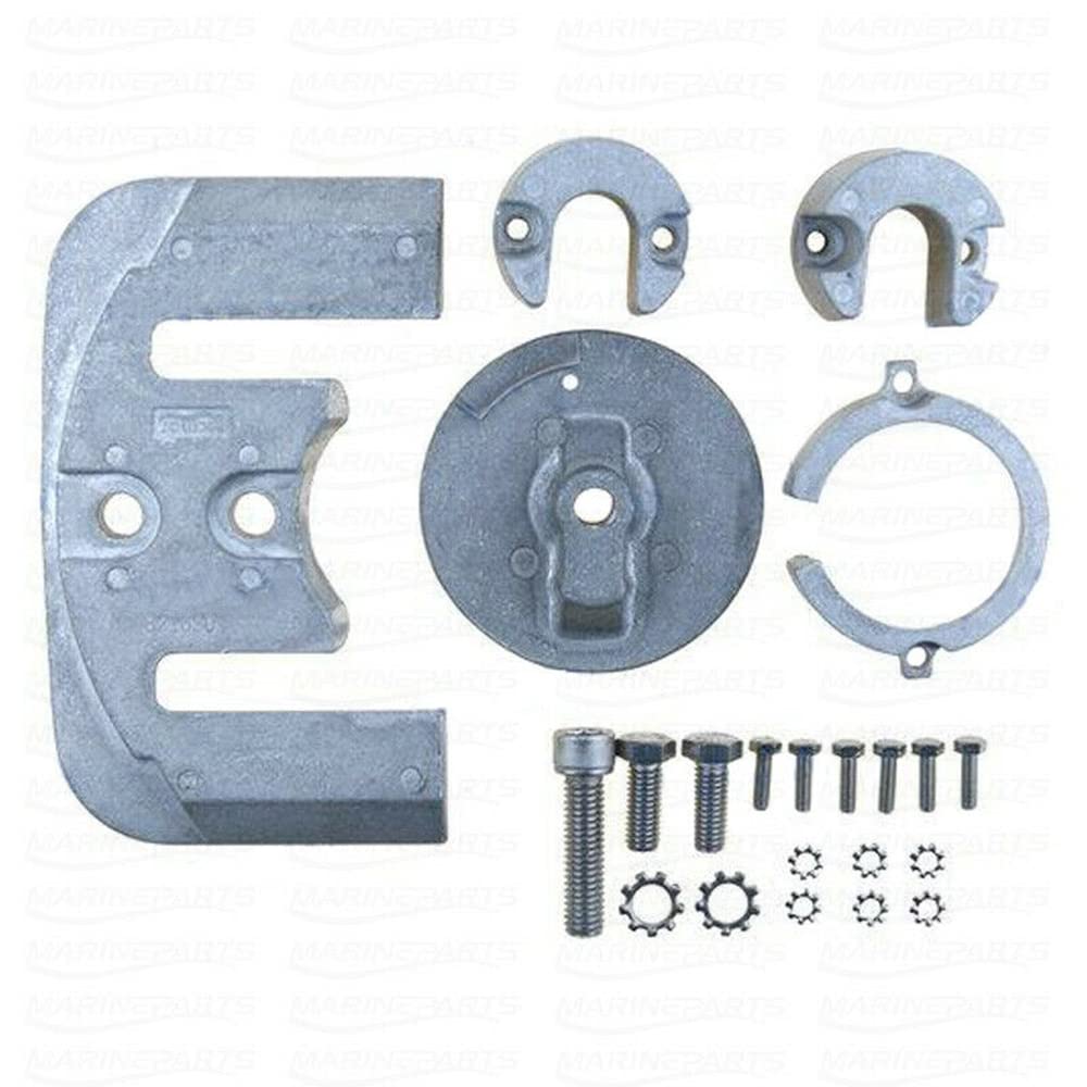 Mercury Outboard Engine Anode Replacement Kit 888758Q01 888758Q02 - Zinc Alloy Sacrificial Anodes for Marine Corrosion Protection | Compatible with Mercury Marine Motors, Boats & Watercraft