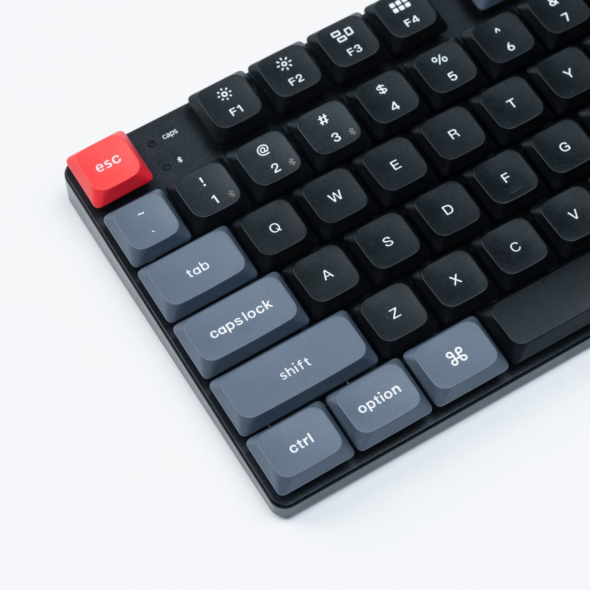 Keychron K5 Pro Ultra-Slim Wireless Mechanical Keyboard - 108 Keys Custom Programmable with Low-Profile Gateron Brown Switch, White LED Backlit PBT Keycaps for Mac Windows Linux | QMK/VIA Support | Perfect for Home Office, Gaming & Programming