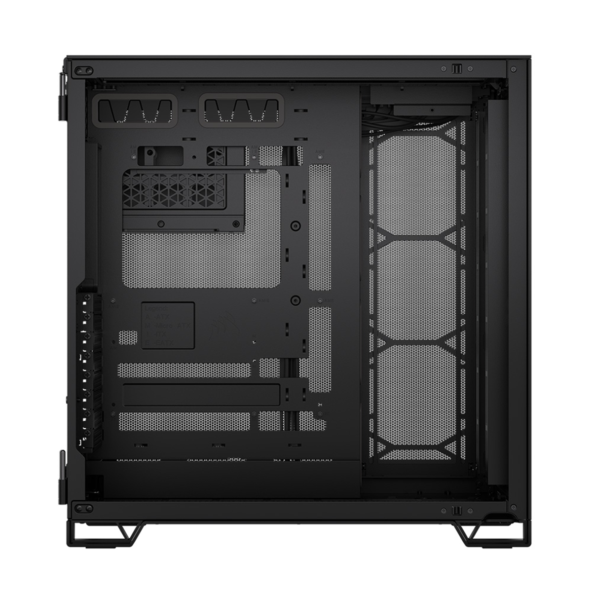 Corsair 6500D Airflow Mid Tower PC Case - Tempered Glass Side Panel, Black | High Airflow Design for Gaming & Workstation Builds