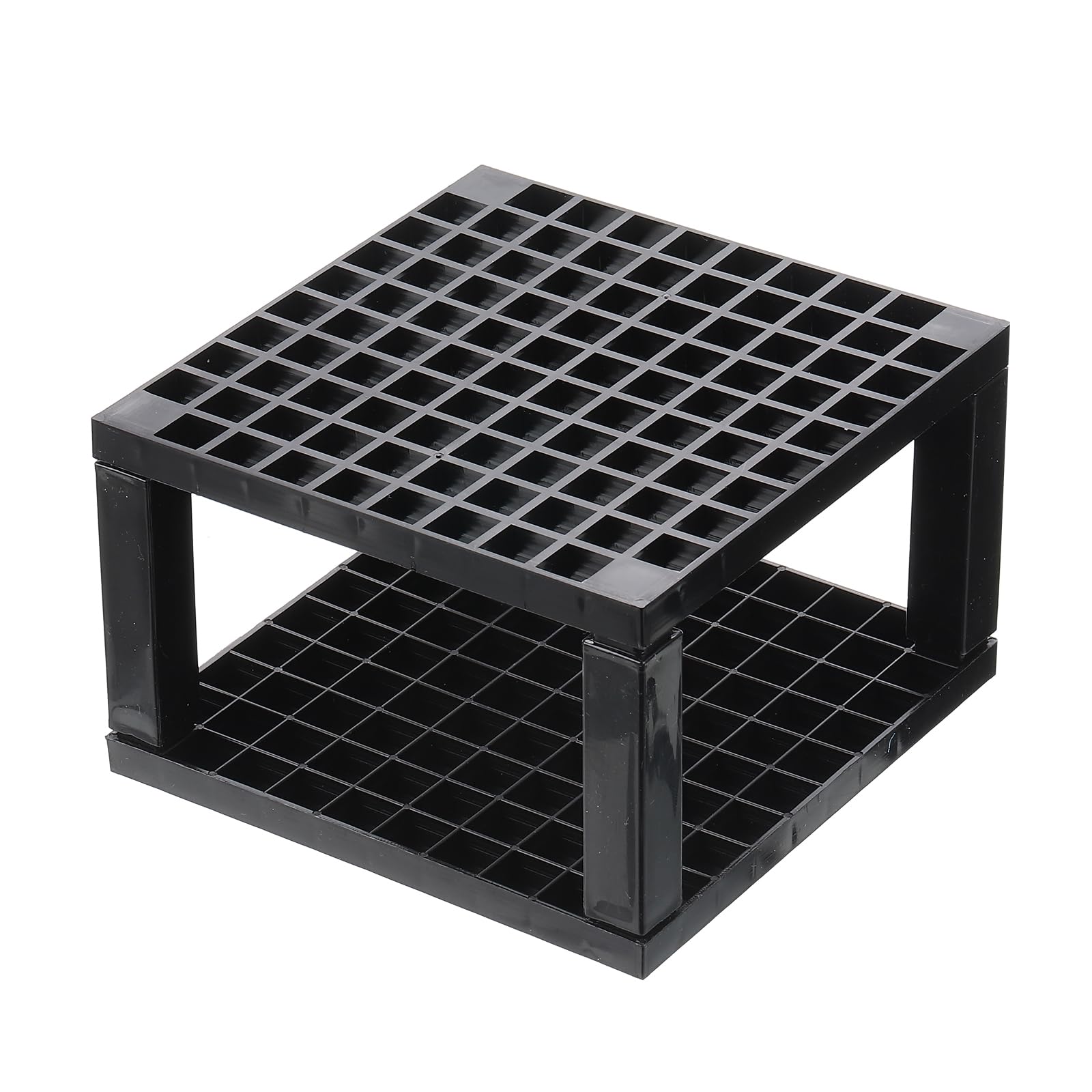 PATIKIL 96-Hole Paint Brush Holder - Plastic Artist Brush Organizer & Makeup Pencil Storage Stand for Painting Desk (Black) | Perfect for Artists, Makeup Professionals & Craft Enthusiasts