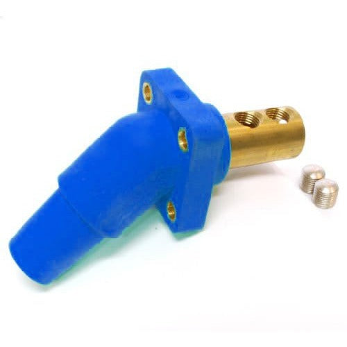 Marinco 400A 45 Degree Panel Mount DSS Connector - 2/0 & 4/0 AWG Marine Grade Electrical Connector for Boats, RVs, and Heavy-Duty Industrial Applications