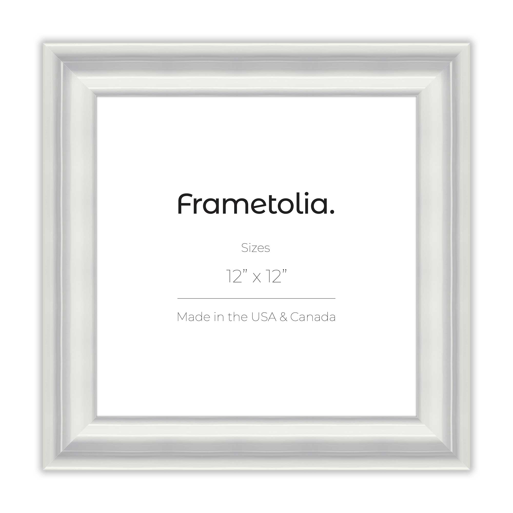 Custom Printed Electric White Gloss Frame - Personalized Photo & Art Display for Home, Office & Gifts | Wall Decor & Picture Frame