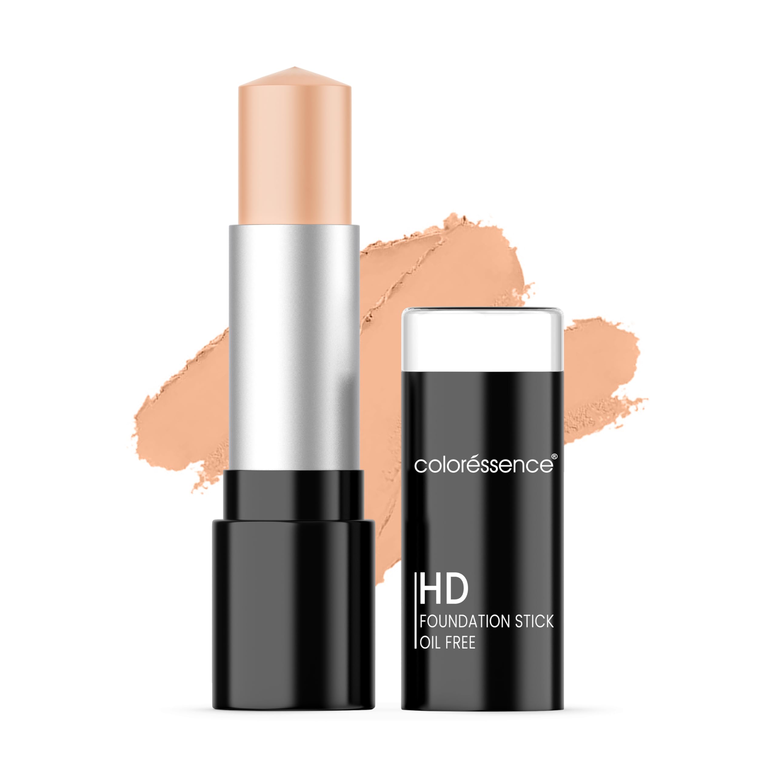 Coloressence HD Foundation Stick - Oil-Free, SPF 15, FS-1 Shade, 14g | Full Coverage Makeup for Flawless Skin | Perfect for Daily Wear & Photography