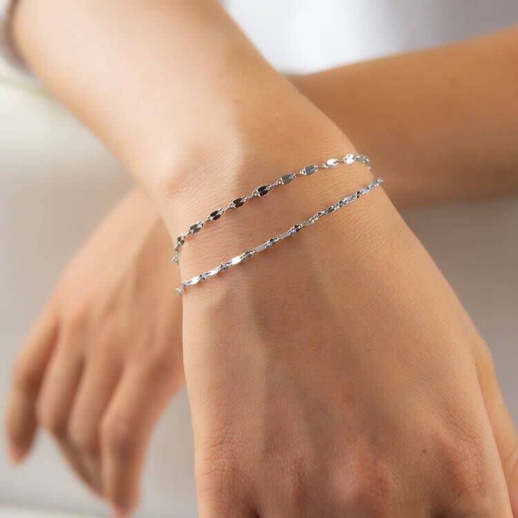 Elegant Dainty Layered Bracelets for Women - Herringbone Twisted Rope Chain & Cubic Zirconia Tennis Bracelet Set, Perfect for Layering, Stacking, and Everyday Wear | Ideal Jewelry Gift for Her, Birthday, Anniversary, and Special Occasions