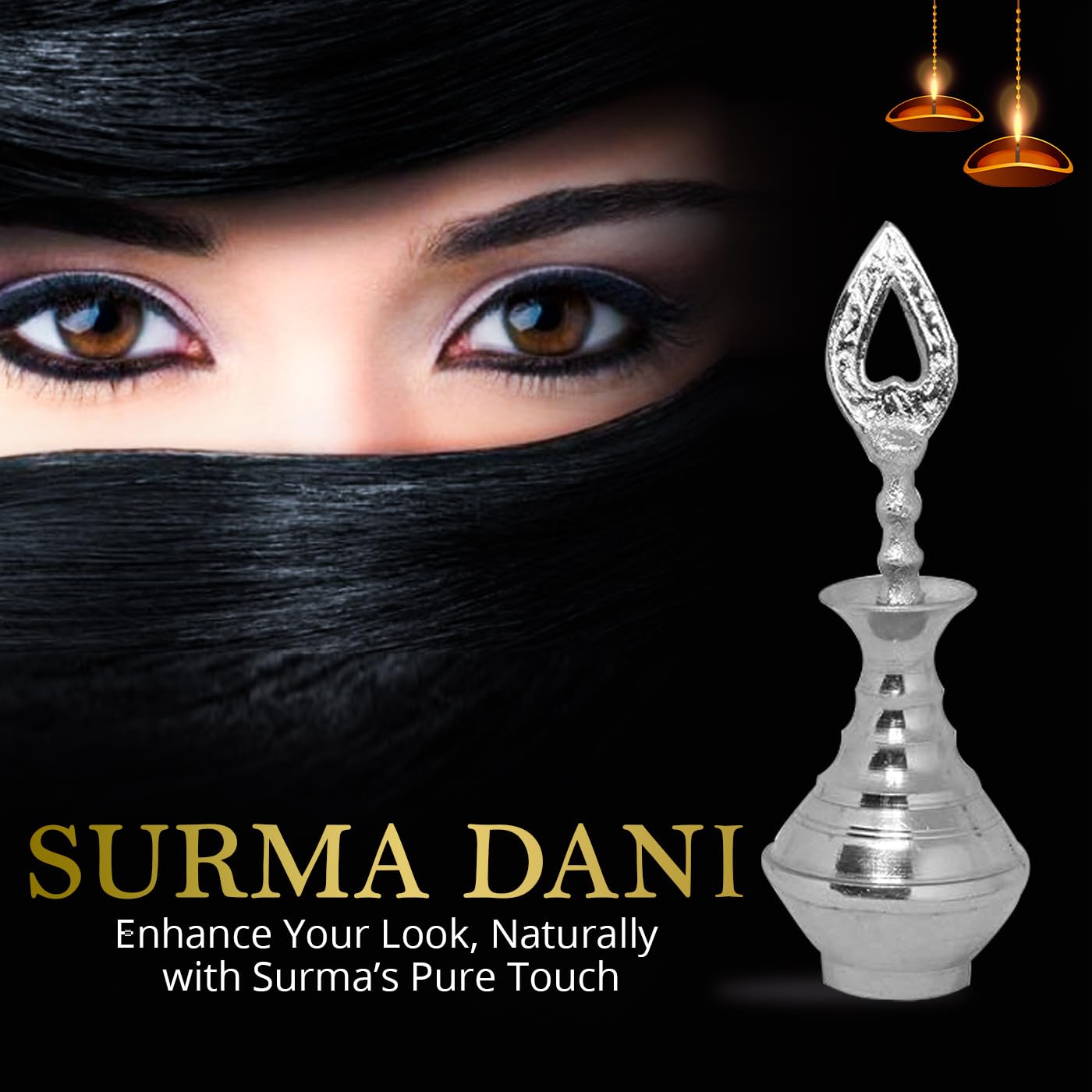 Baal Traditional Silver Surmedani for Women & Newborn Babies - Natural Eye Care & Protection | Perfect for Daily Use, Travel & Cultural Ceremonies
