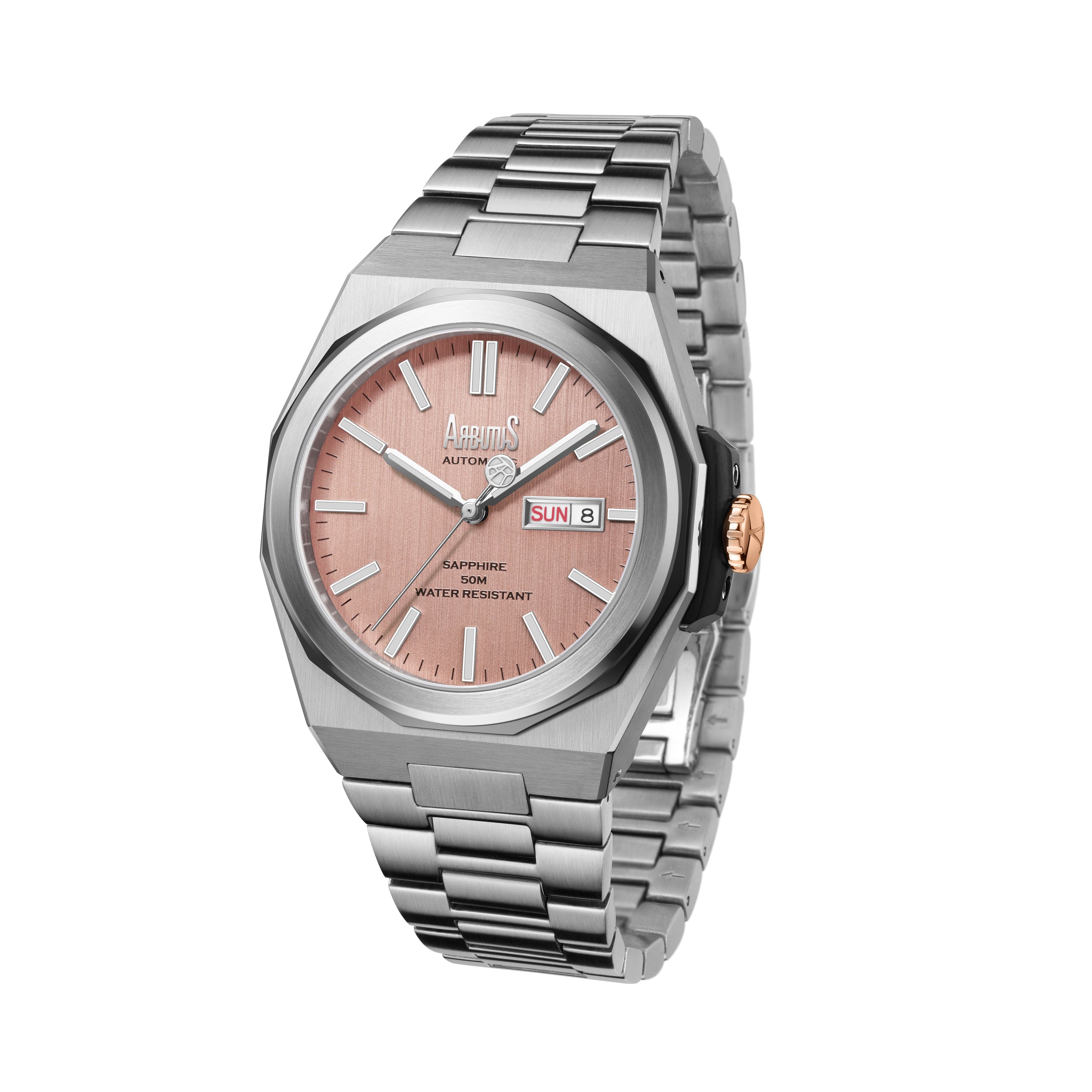 Arbutus Wall Street Icon Silver Stainless Steel Men's Watch AR2204SFS - Luxury Business & Formal Dress Timepiece for Professionals