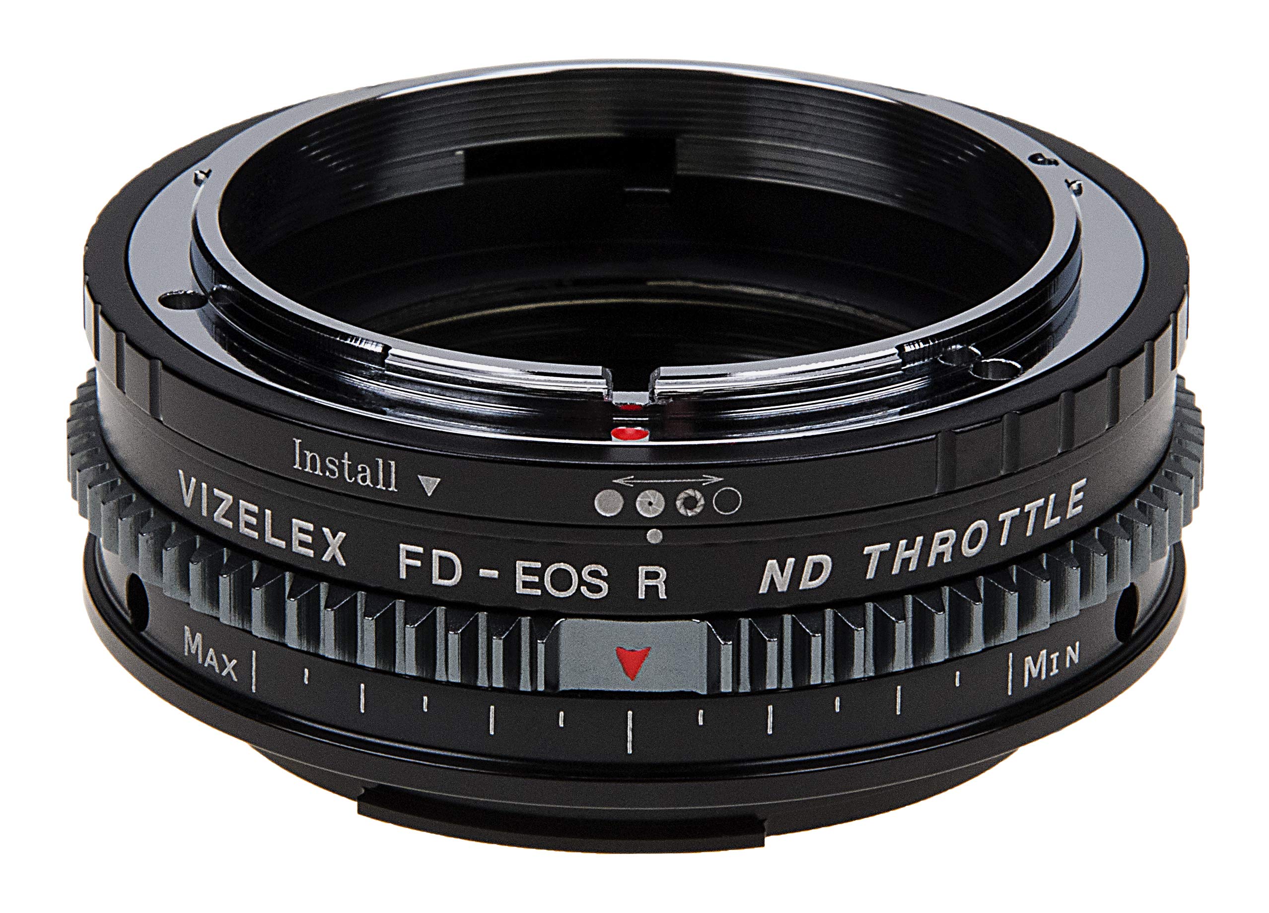 Vizelex CINE ND Throttle Lens Adapter for Canon FD to RF Mount - Compatible with Canon RF Cameras - Professional Variable ND Filter for Cinematic Videography & Photography