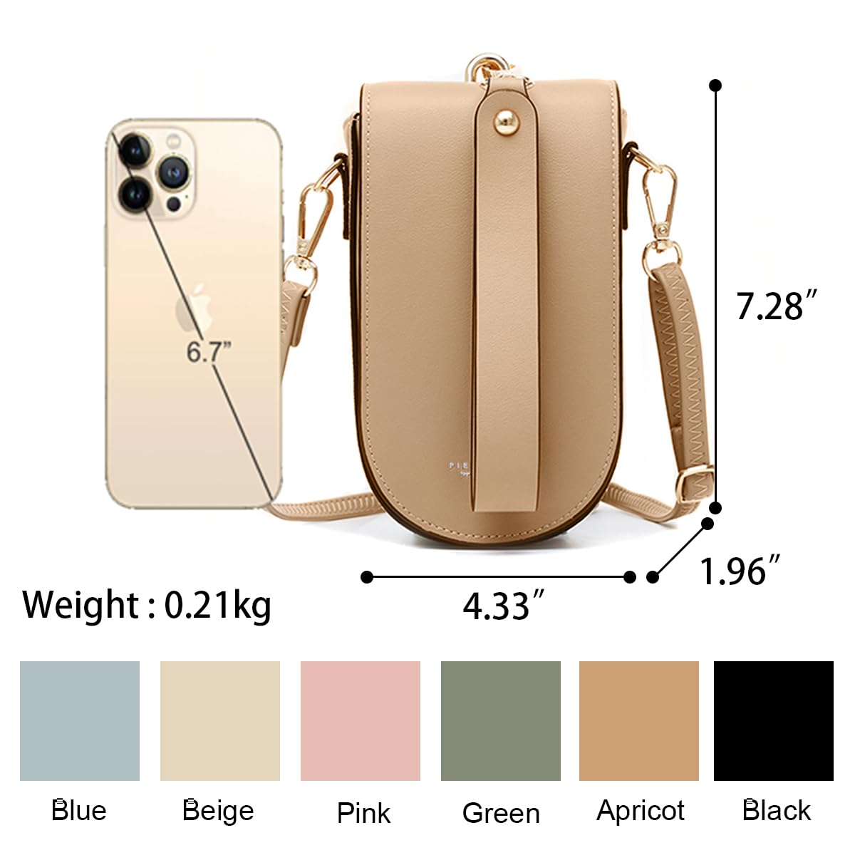 Trendy Mini Crossbody Phone Purse for Women - 5 Card Slots & Detachable Wristlet | Fashionable Cell Phone Bag for Girls | Perfect for Concerts, Travel & Everyday Use