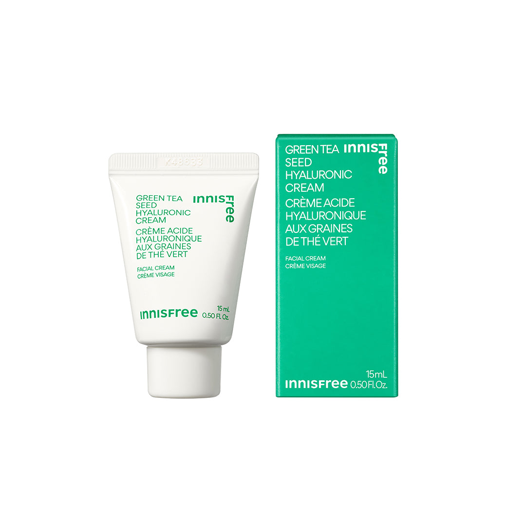 Best Green Tea Hyaluronic Acid Face Cream 15ml - Hydrating & Anti-Aging Moisturizer for Dry Skin - Day & Night Use