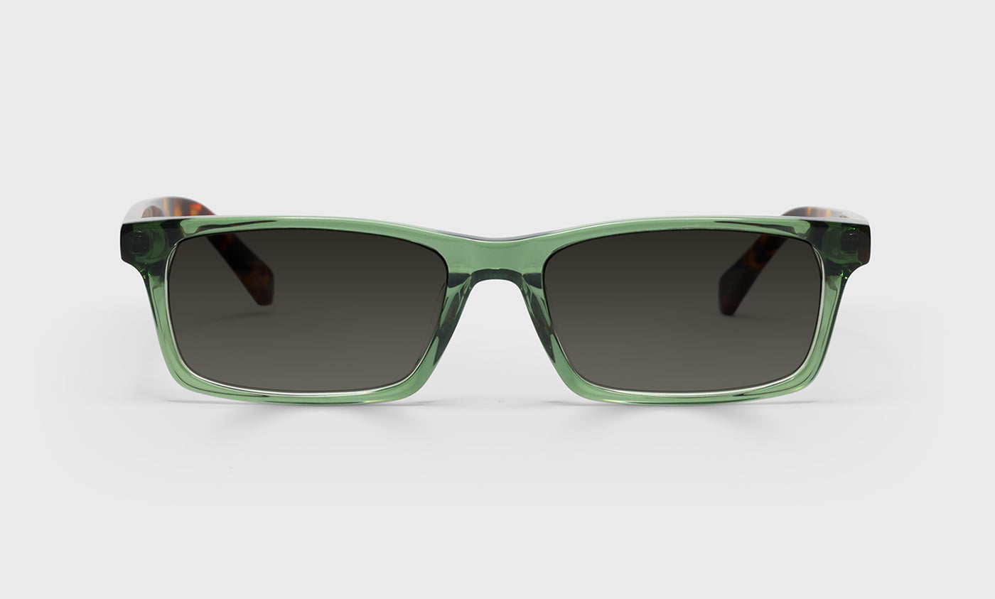 Number Cruncher Color 17 Green Crystal Front Tortoise Temple Eyeglasses - Stylish Reading Glasses for Women & Men, Perfect for Office, Reading & Computer Use