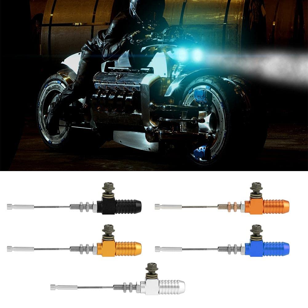 Universal Motorcycle Hydraulic Clutch Master Cylinder M10x1.25mm - Silver for Smooth Gear Shifting