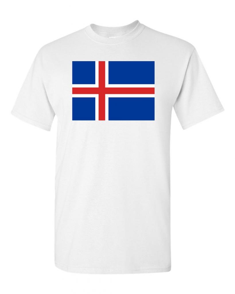 Iceland Flag T-Shirt for Men & Women - Comfortable Cotton DT Tee for Travel, Sports & Casual Wear