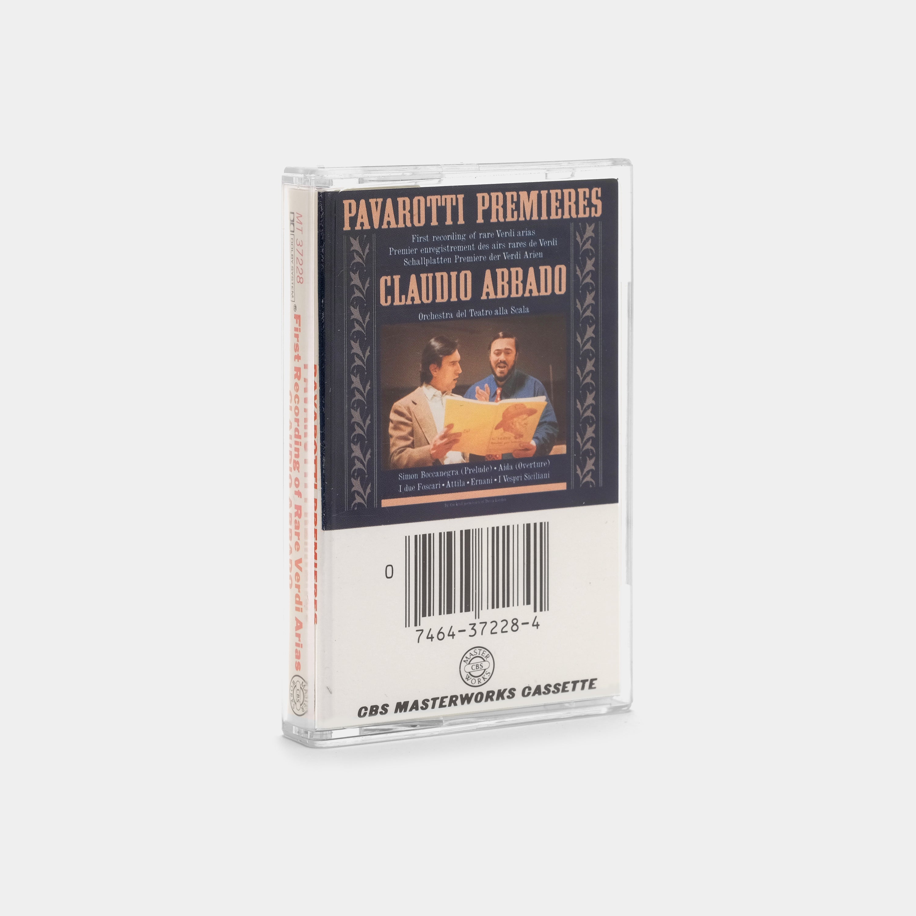Claudio Abbado & Pavarotti - Rare Verdi Arias First Recording Cassette Tape | Vintage Opera Collectible | Perfect for Classical Music Lovers & Audiophiles