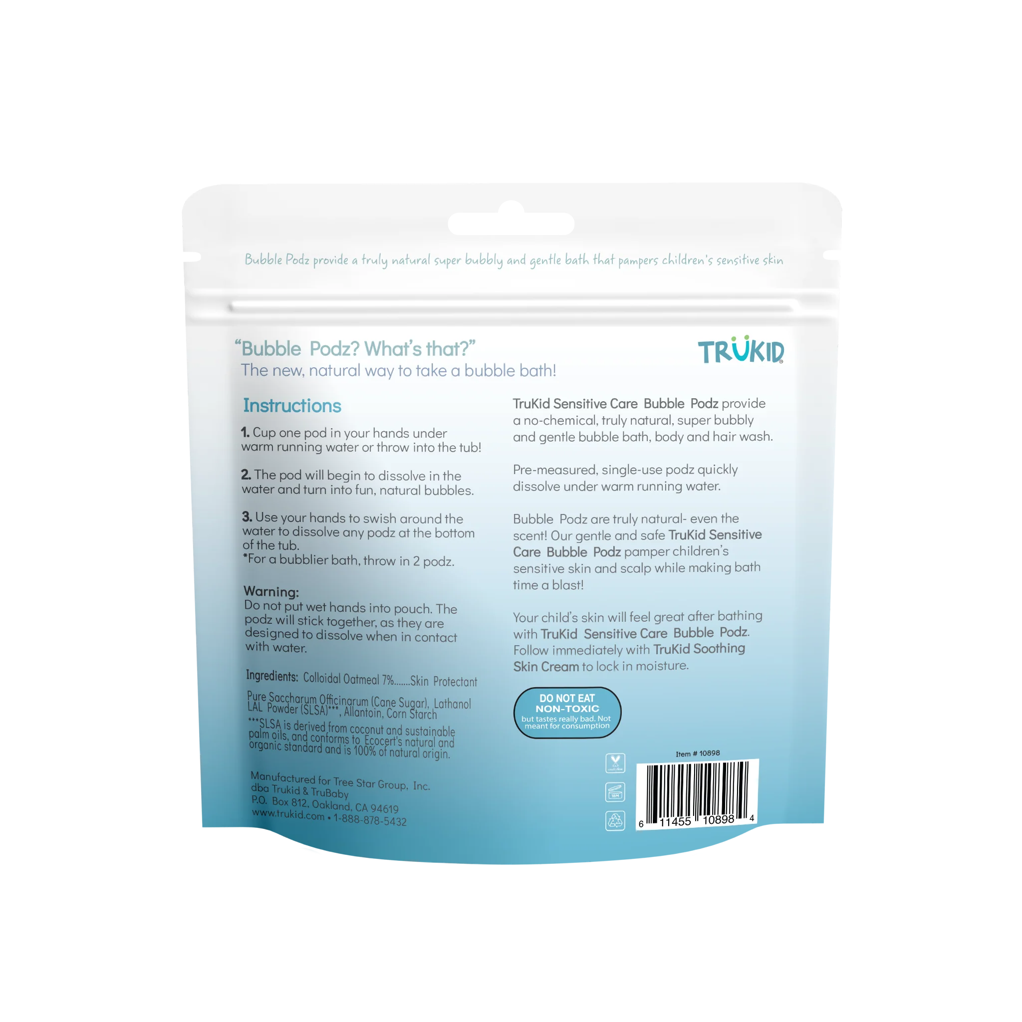 TruKid Bubble Podz - Fun & Safe Bubble Bath for Kids | Gentle & Hypoallergenic | Perfect for Bath Time Play & Relaxation