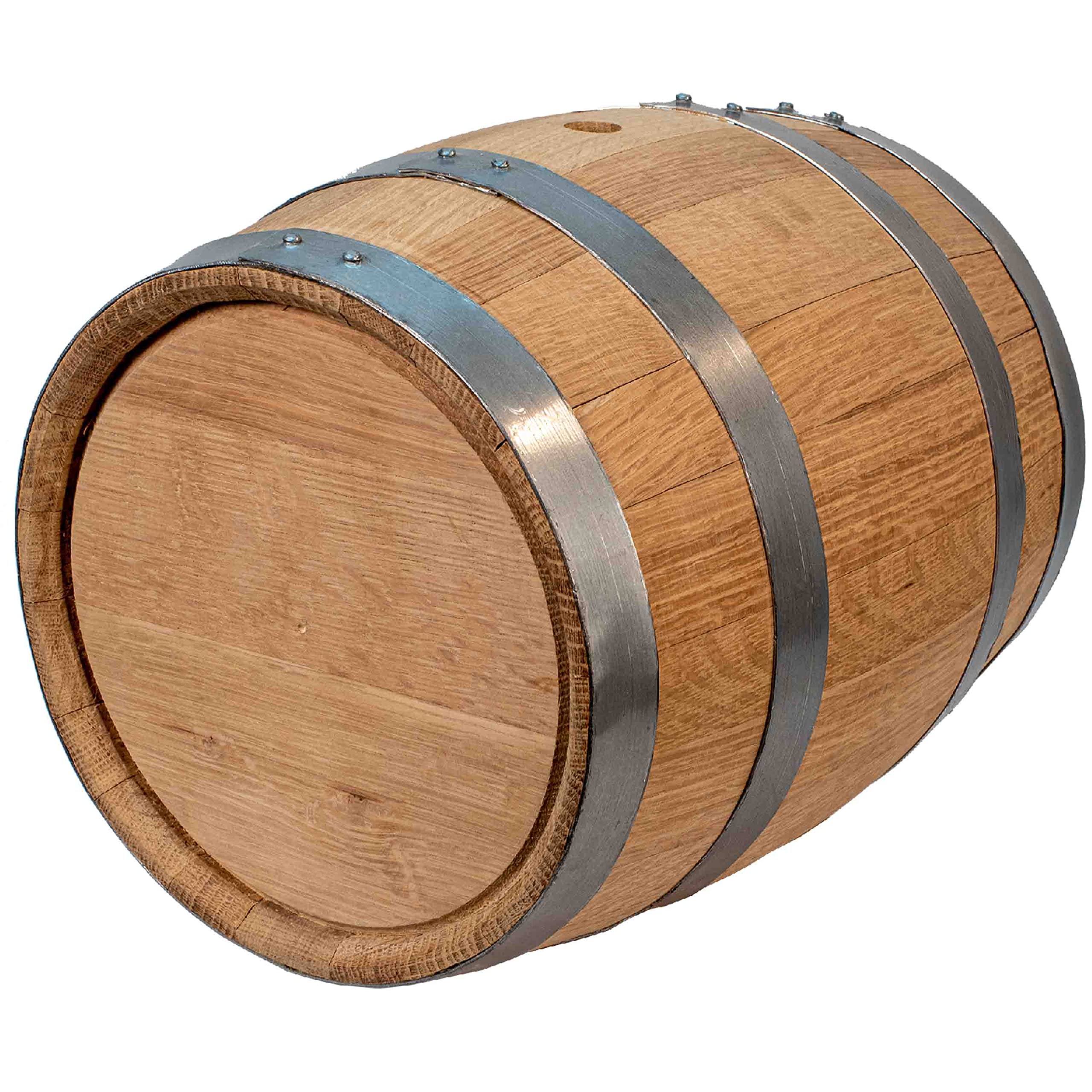 2.5 Gallon (10 Liter) American Oak Barrel - Premium Wooden Whiskey & Wine Aging Barrel for Home Brewing, Distilling, Mead Making - Heritage Series - Perfect for Bourbon, Whiskey, Wine & Craft Beer Maturation in Home Bars & Cellars