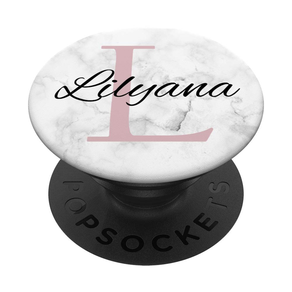 Lilyana Rose Pink Monogram Letter L Necklace for Girls - Personalized Initial Jewelry Gift for Birthdays, Christmas & Special Occasions