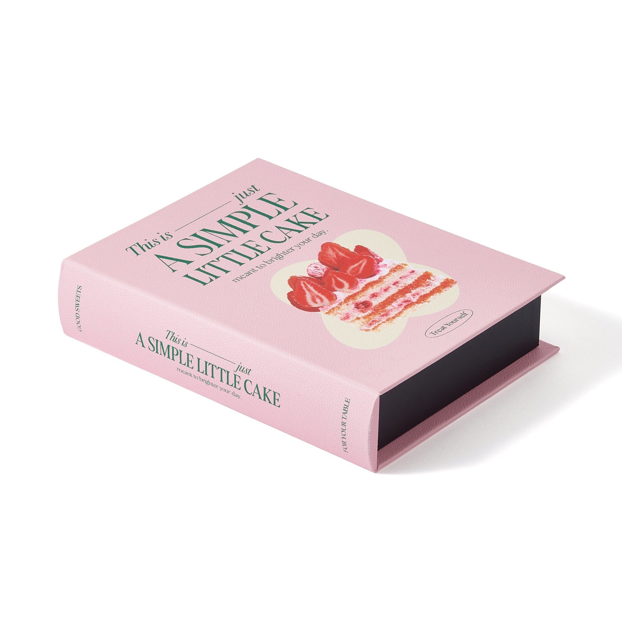 Cafe Book Box Medium Pink - Stylish Storage Organizer for Books, Magazines & Office Supplies | Perfect for Home, Office & Cafe Decor