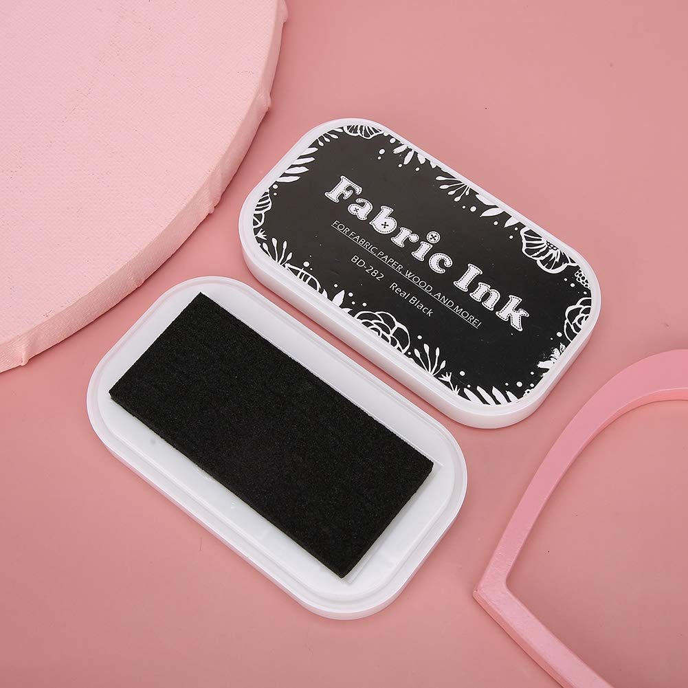 Premium Black Stamp Ink Pads for Rubber Stamps - Ideal for Card Making, Scrapbooking, Wood, Fabric & Paper Crafts - Perfect for DIY Projects, Gift Wrapping & Stationery Design
